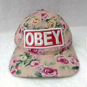 Obey Propaganda Floral Hat Cap One Size Adjustable